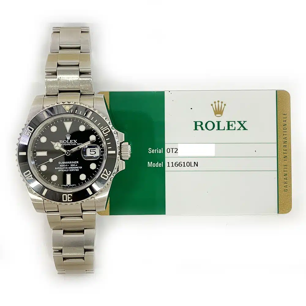 Rolex Submariner Date 40mm 116610LN Oyster Stainless Steel with Black Dial Watch 2015 – image 2