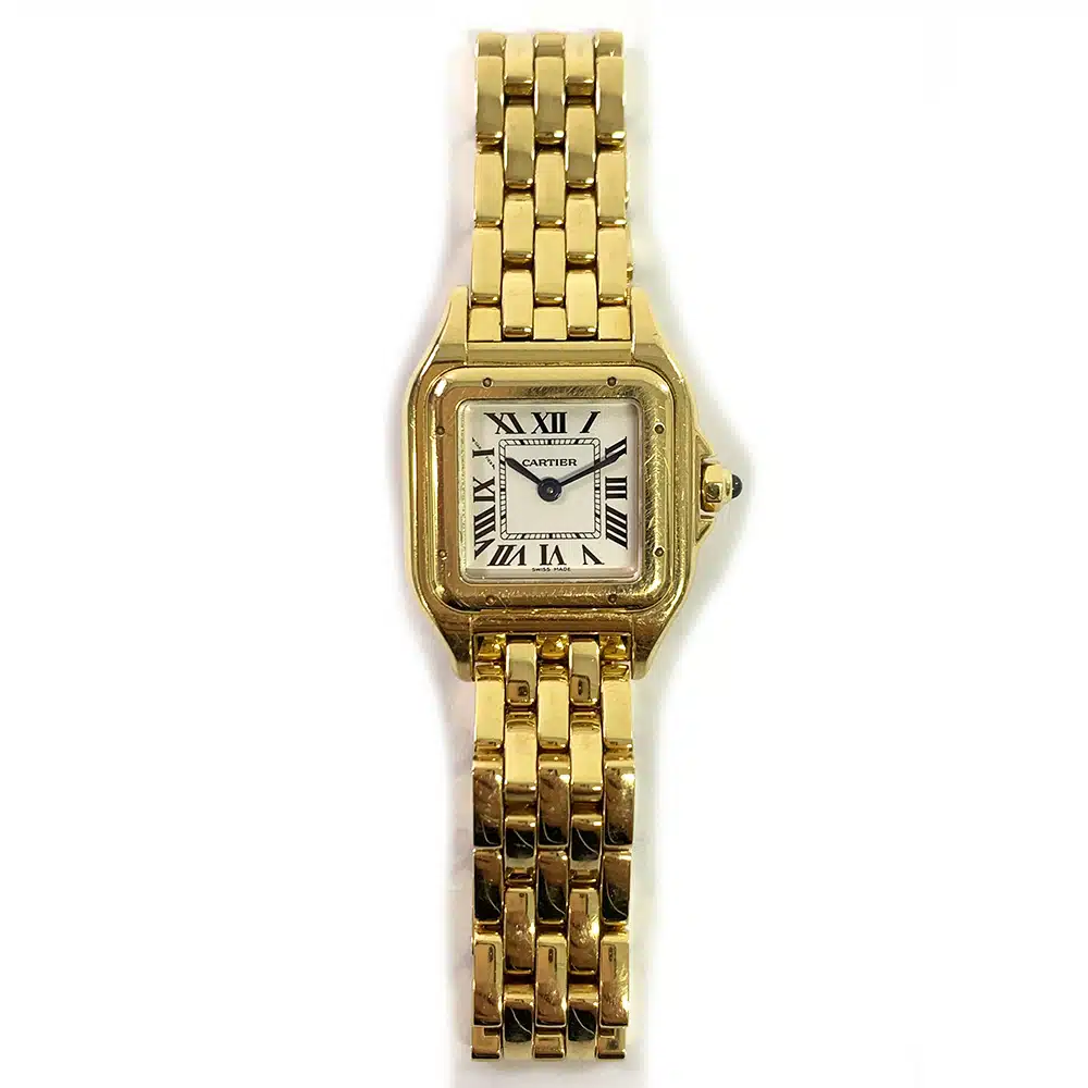 Cartier Panthere WGPN0008 22mm Yellow Gold with White Dial Ladies Watch – image 2