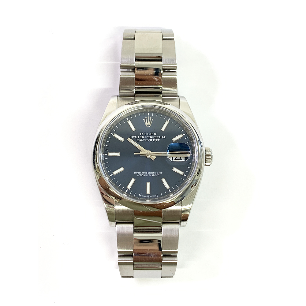 Rolex Datejust Blue Dial 36mm 126200 Oyster Stainless Steel Oyster Watch 2020