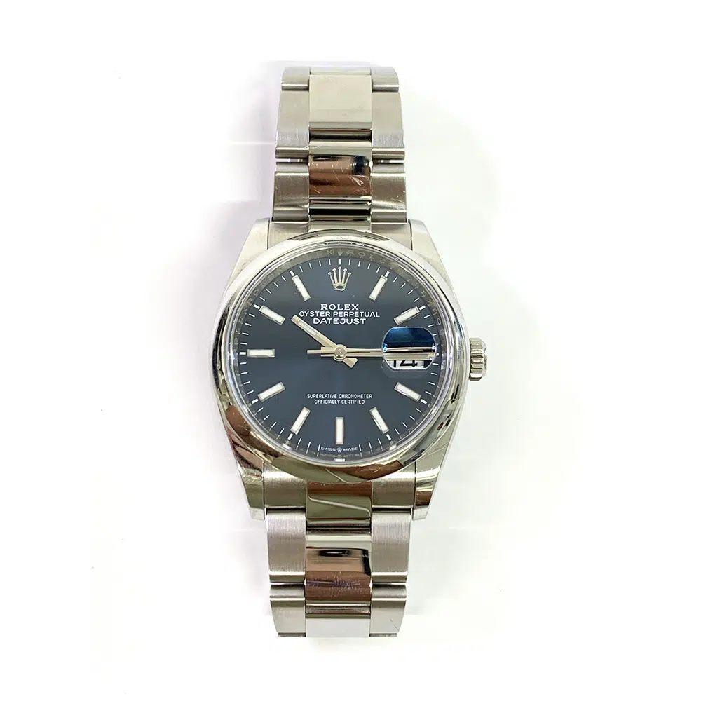Rolex Datejust Blue Dial 36mm 126200 Oyster Stainless Steel Oyster Watch  2020 – image 3
