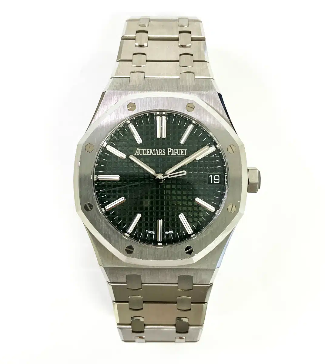 Audemars Piguet Royal Oak 15510ST.OO.1320ST.09 41mm Stainless Steel with Green Dial Watch 2023 – image 3