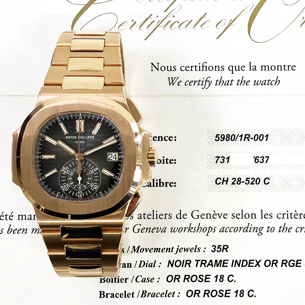 Patek Philippe 5980/1R-001 Nautilus 18kt Rose Gold Automatic Men's Watch 2020 – image 3