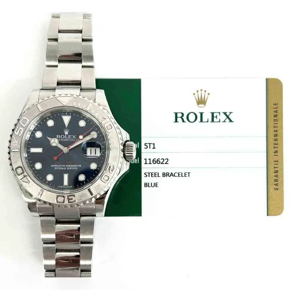 Rolex Yacht-Master 116622 40mm Oyster 116622 Stainless Steel & Platinum Watch Blue Dial 2015 – image 2