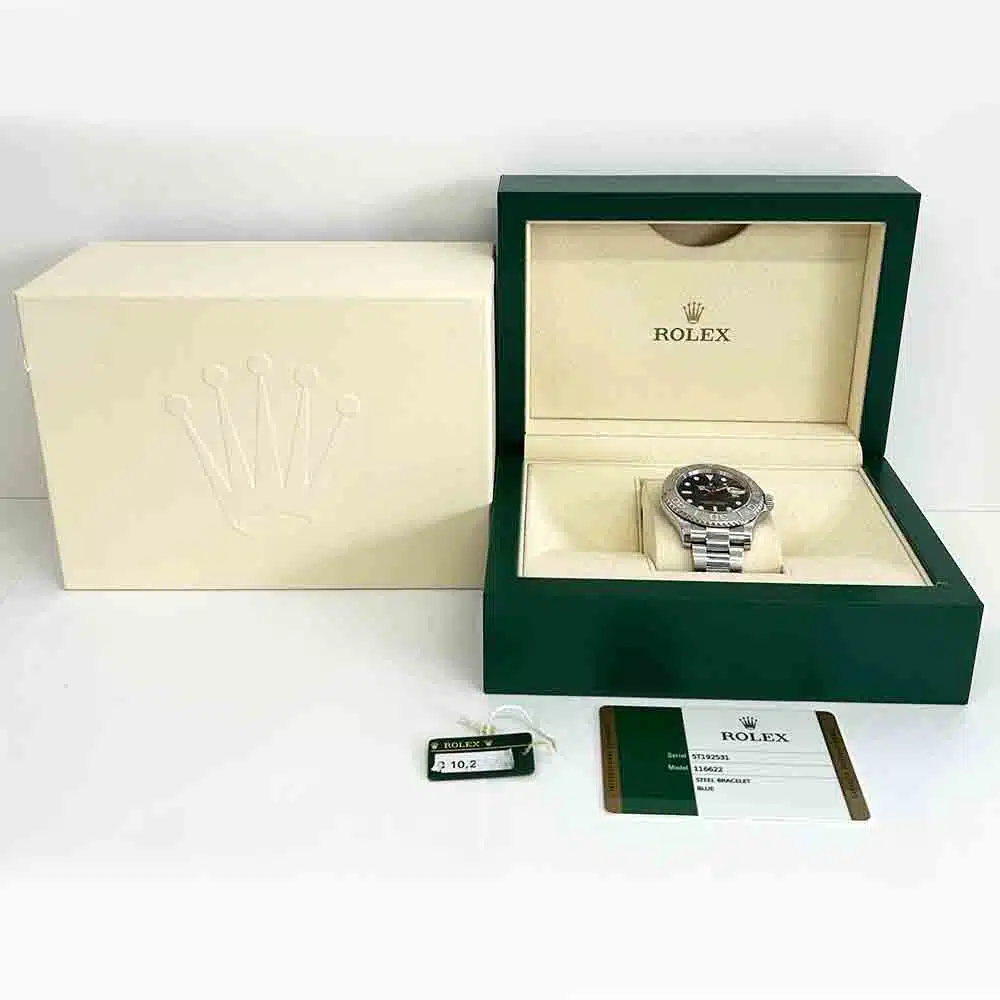 Rolex Yacht-Master 116622 40mm Oyster 116622 Stainless Steel & Platinum Watch Blue Dial 2015 – image 8