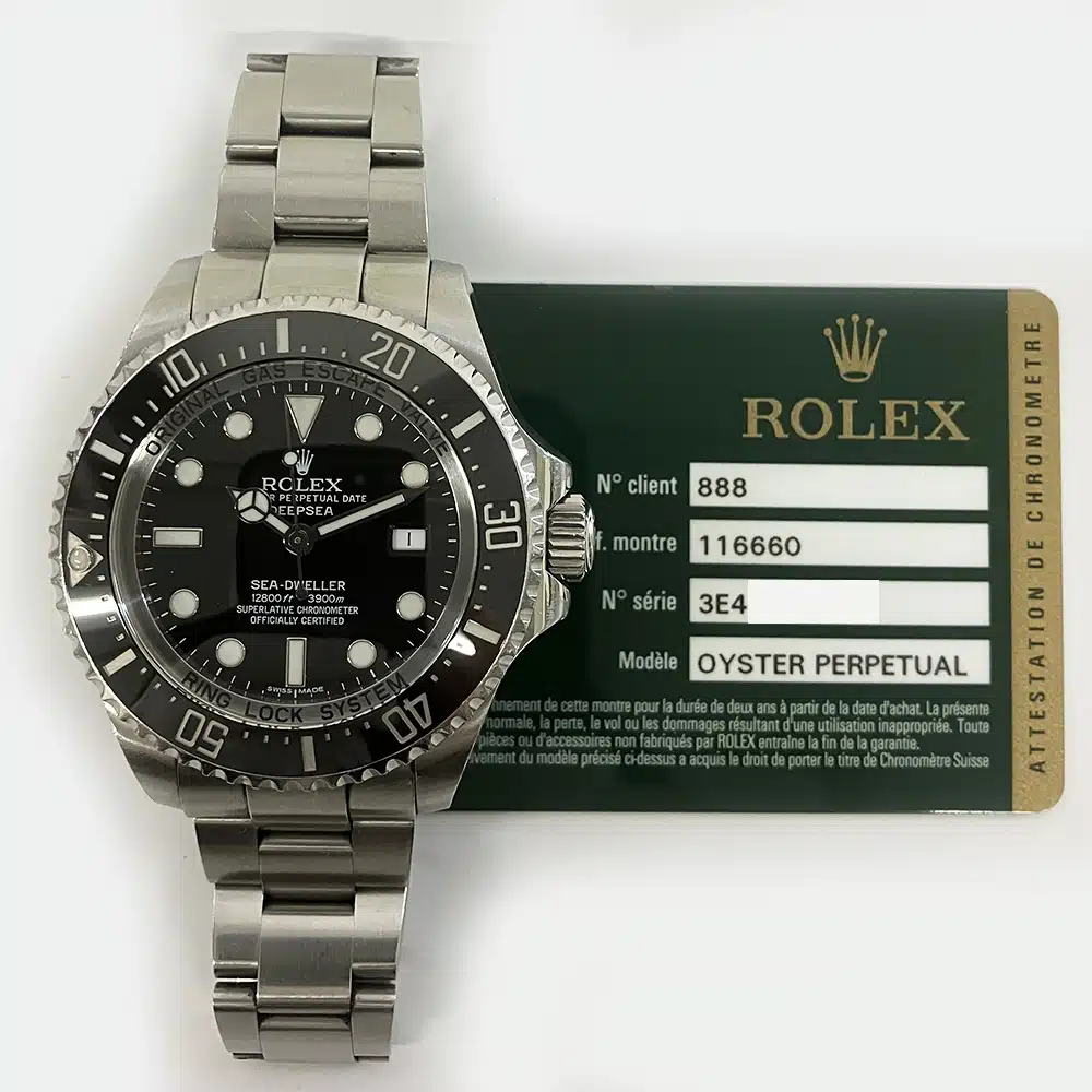 Rolex Black Dial Sea-Dweller Stainless Steel Watch 116660 Oyster Bracelet 2013 – image 2
