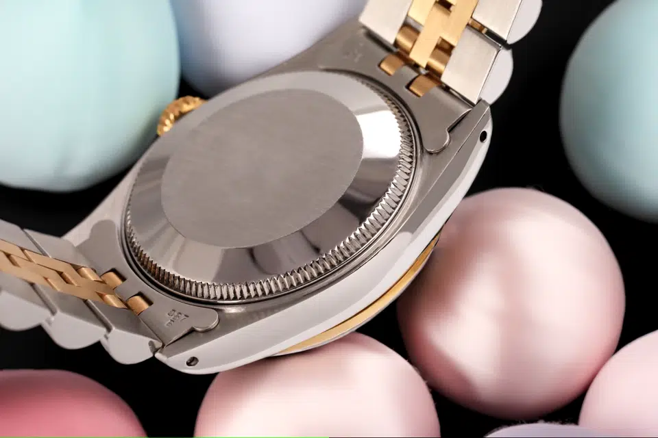 Rolex Datejust 68273 31 Cream Dial Two Tone Diamond & Emerald Wrist Watch – image 6