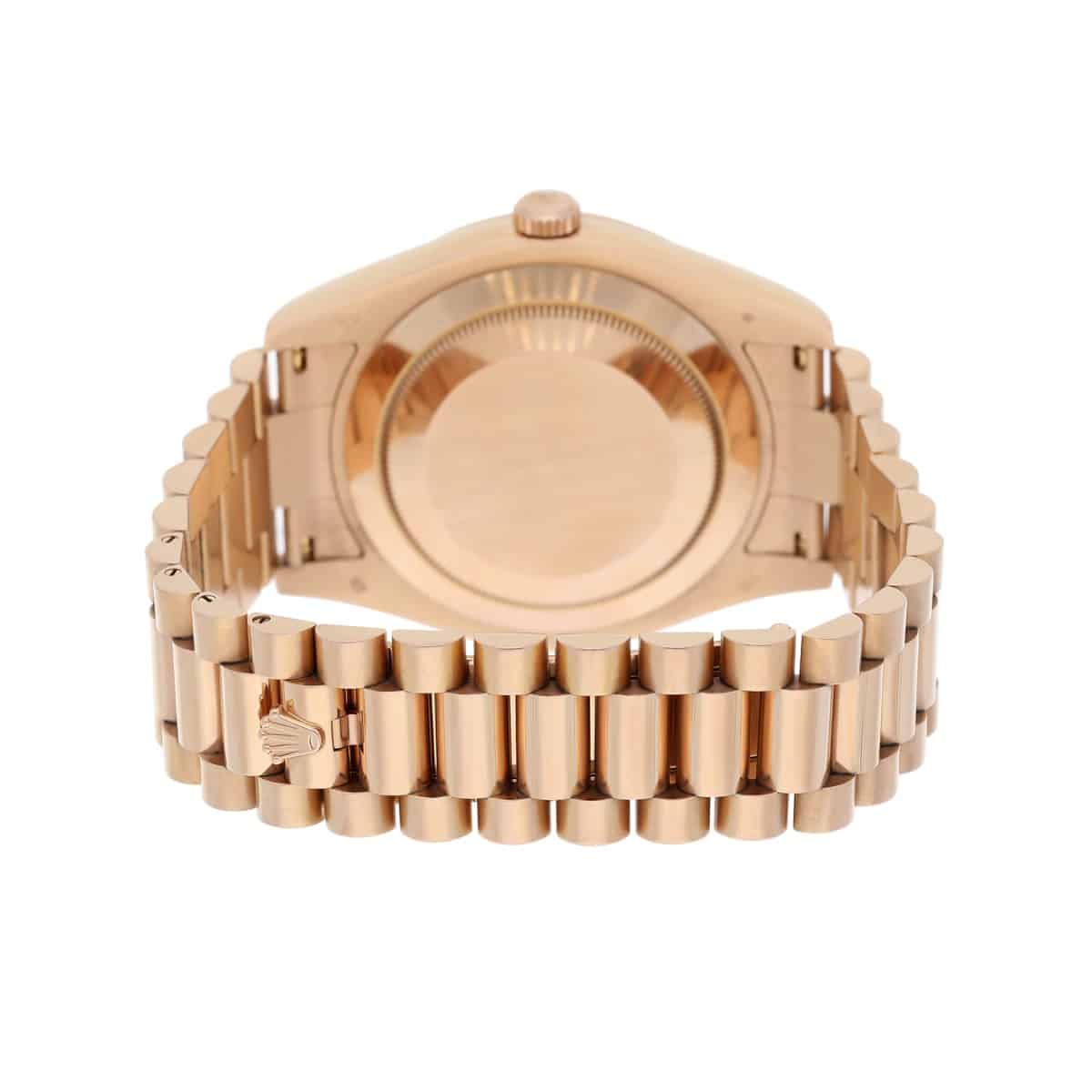 Rolex 41mm Day-Date 218235 18K Everose Gold President Bracelet Chocolate Dial
