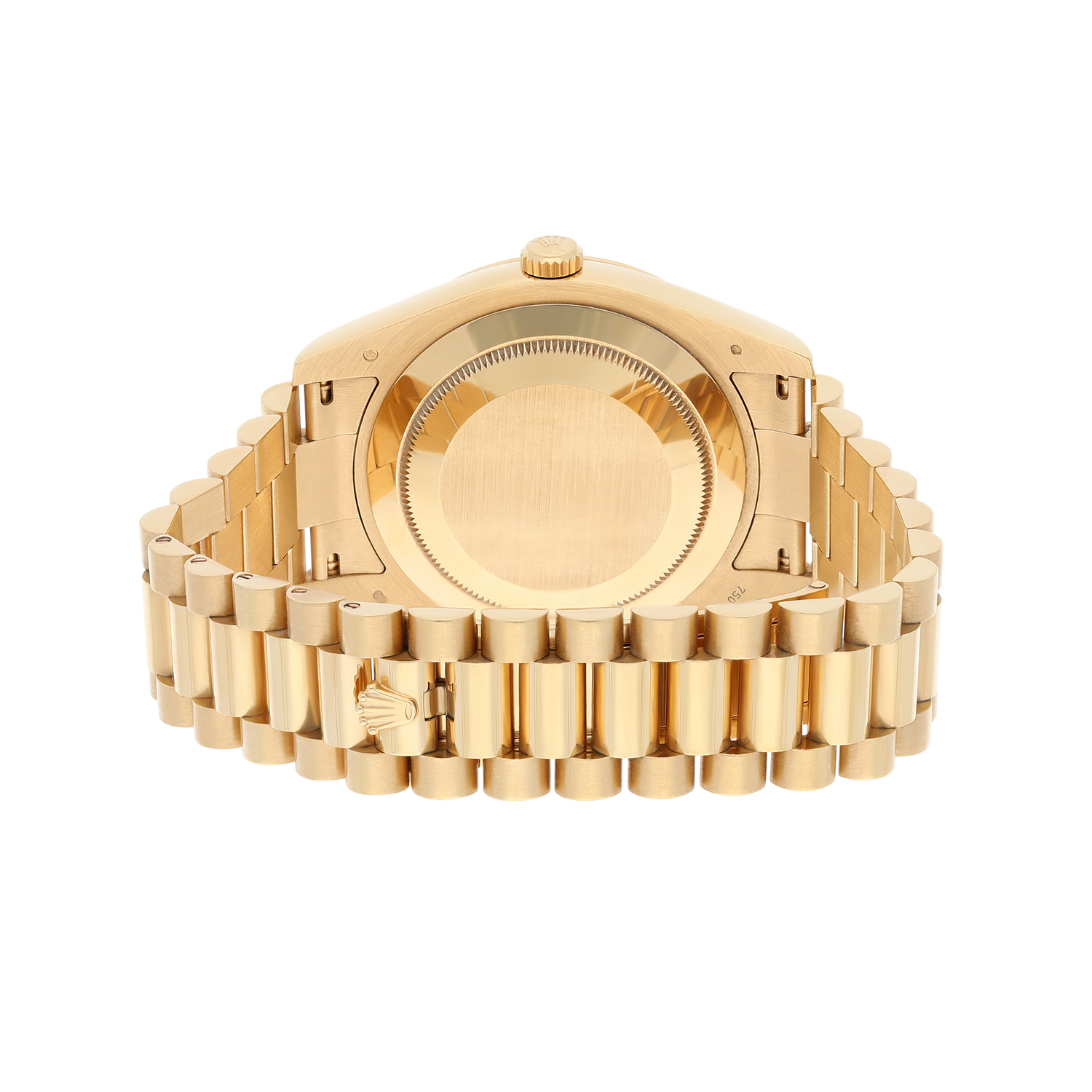 Rolex Day-Date II 218238-0037 Yellow Gold Watch White Roman Dial Complete