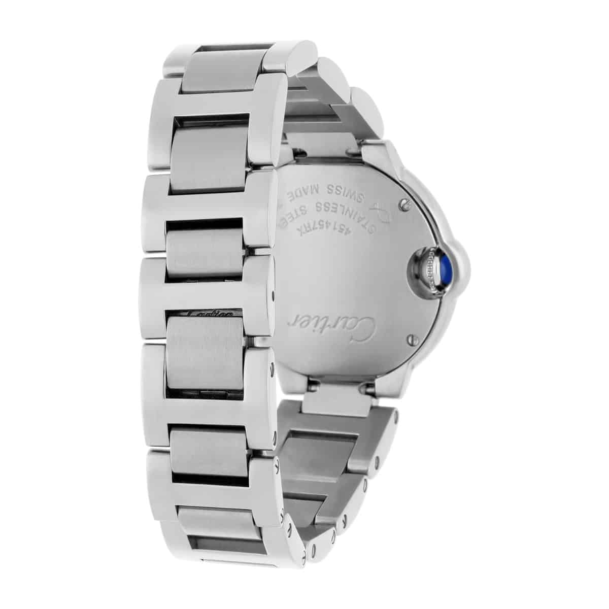 Cartier Ballon Bleu Silver Dial Quartz Stainless Steel Ladies Watch W69010Z4