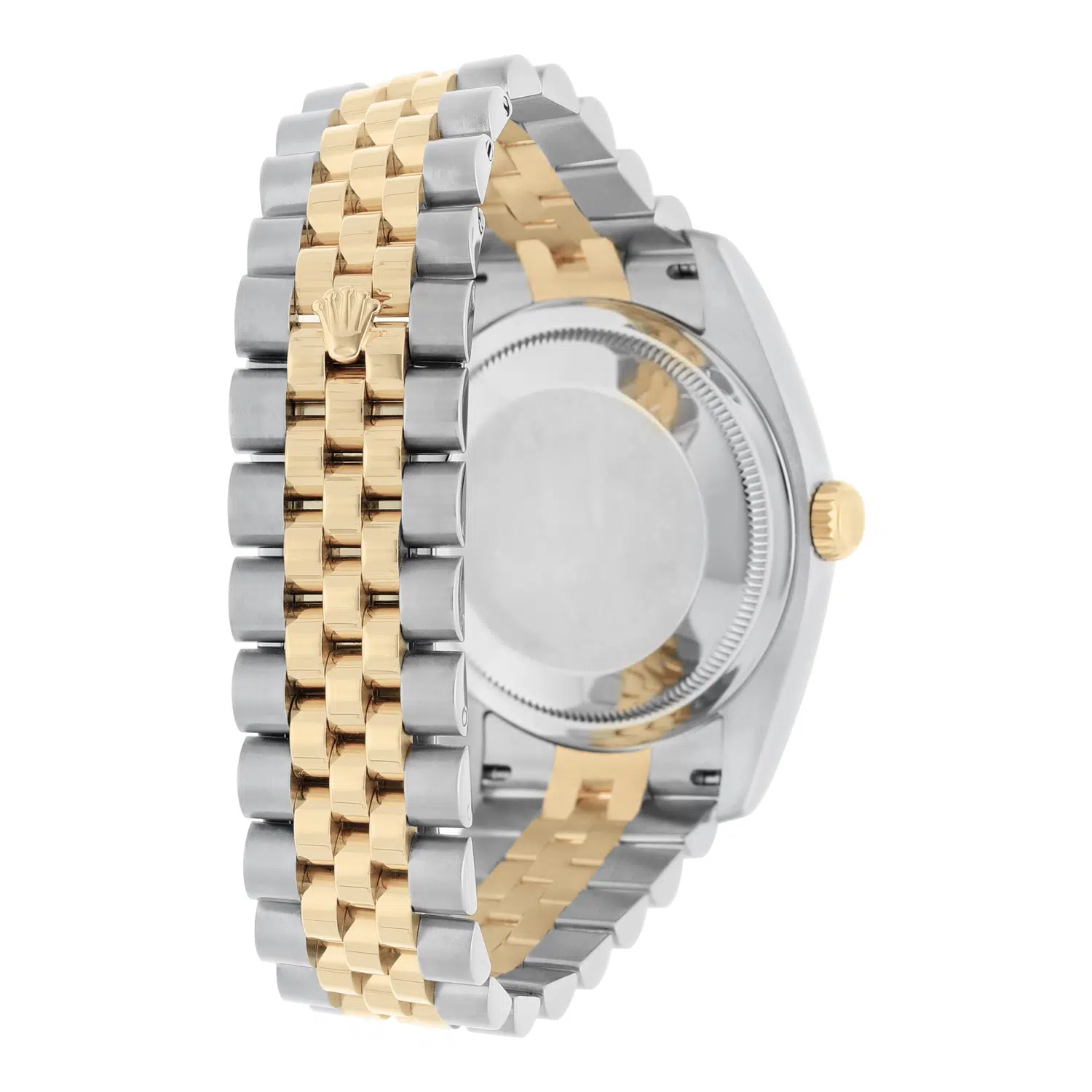 Rolex Datejust 36 Gold and Steel 116233-0151 Watch Champagne Index Dial Jubilee Watch – image 8