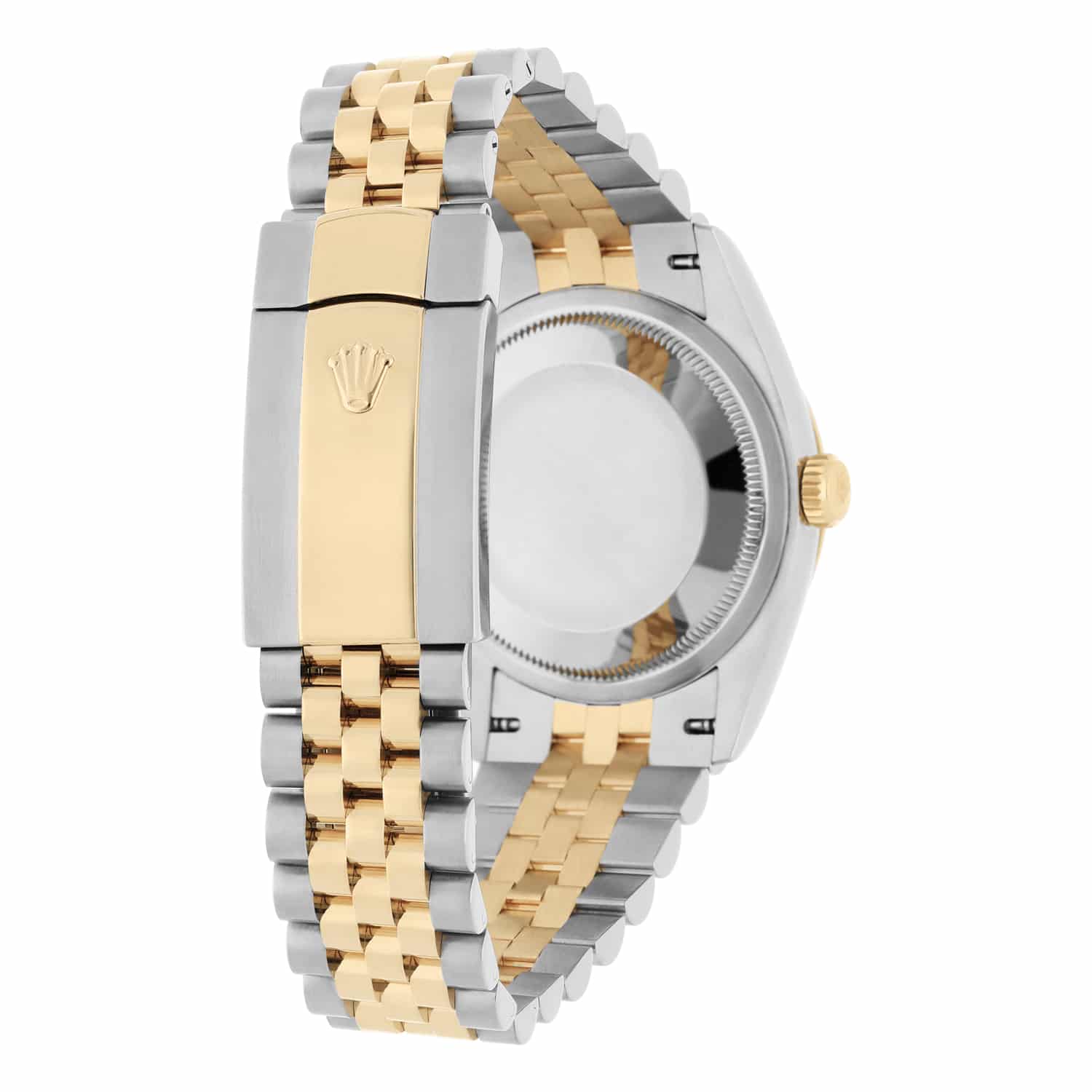 Rolex Datejust 36 18K Yellow Gold Fluted Bezel White Index Dial Jubilee Stainless Steel 126233 - 2020