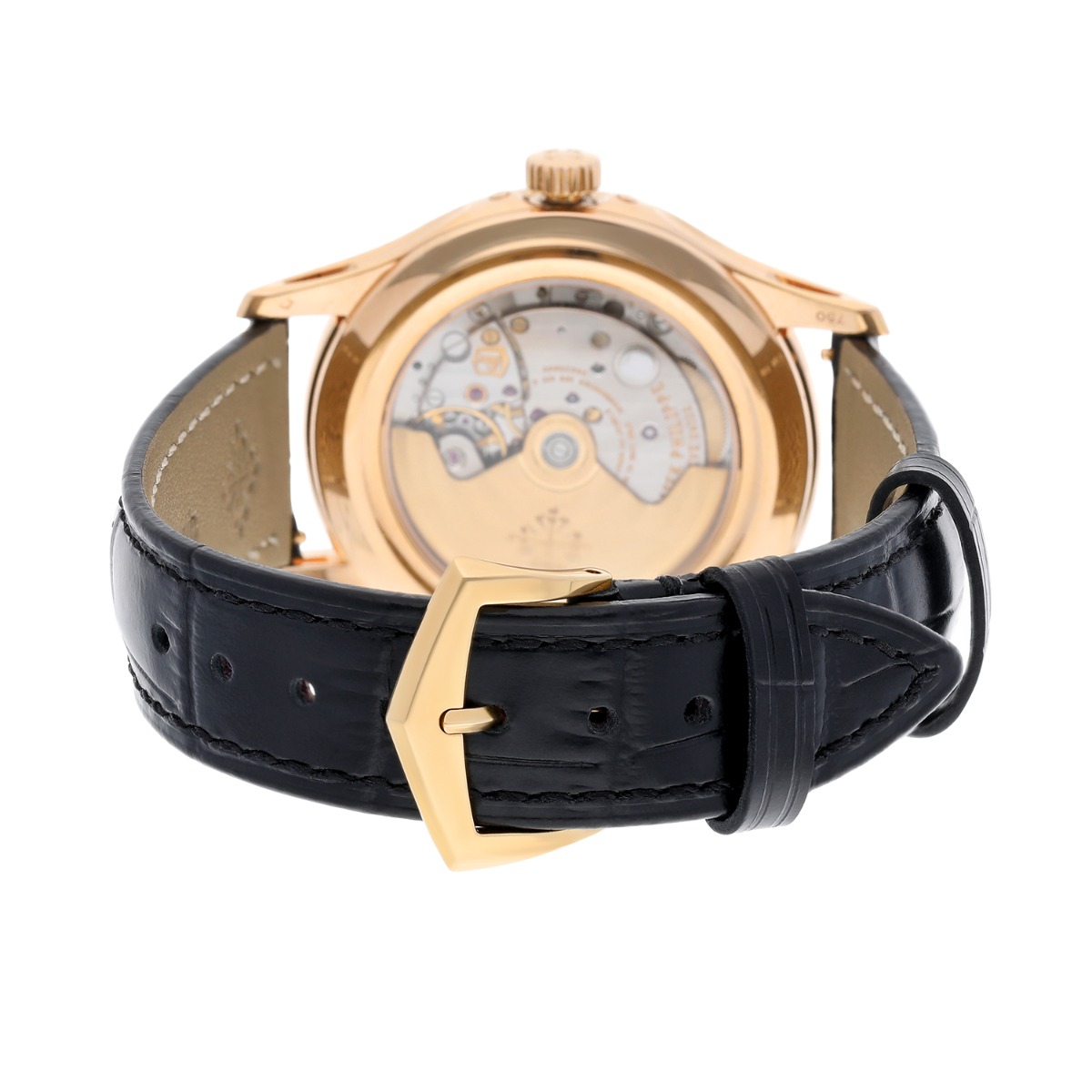 Patek Philippe Complications 5205R-001 Rose Gold Silver Dial Mens Watch Complete