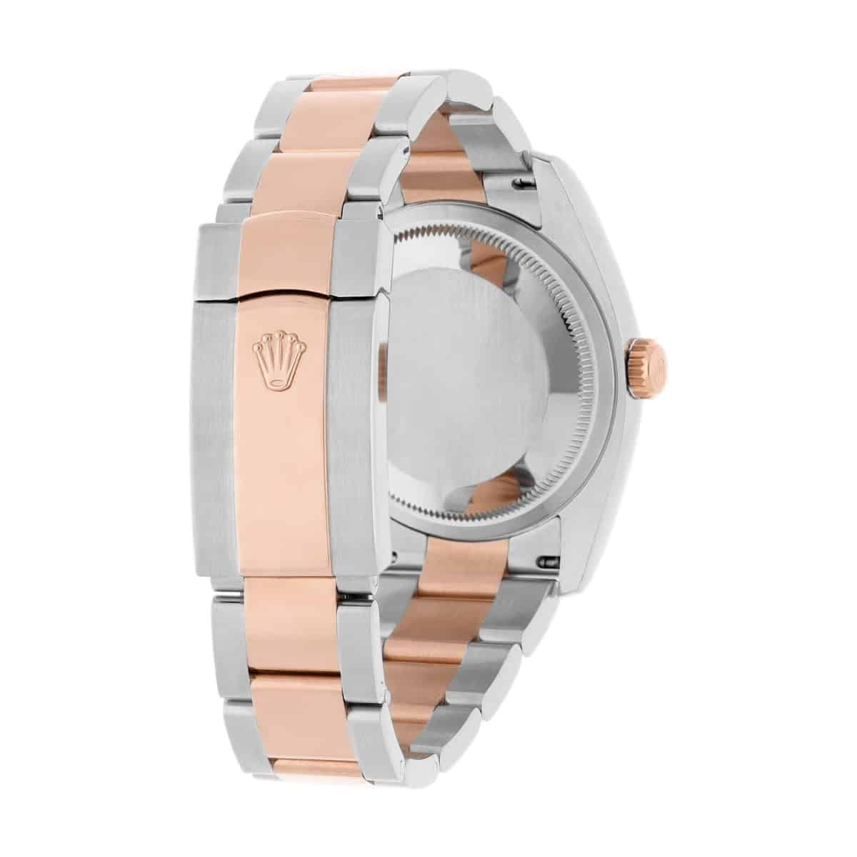 Rolex Datejust 36mm Black Diamond Dial Rose Gold/Stainless Steel 116201-0083