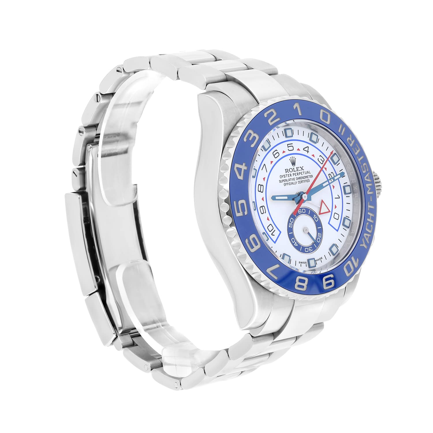 Rolex Yacht-Master II 44mm Oyster Perpetual Ceramic Blue Steel Mens Watch 116680