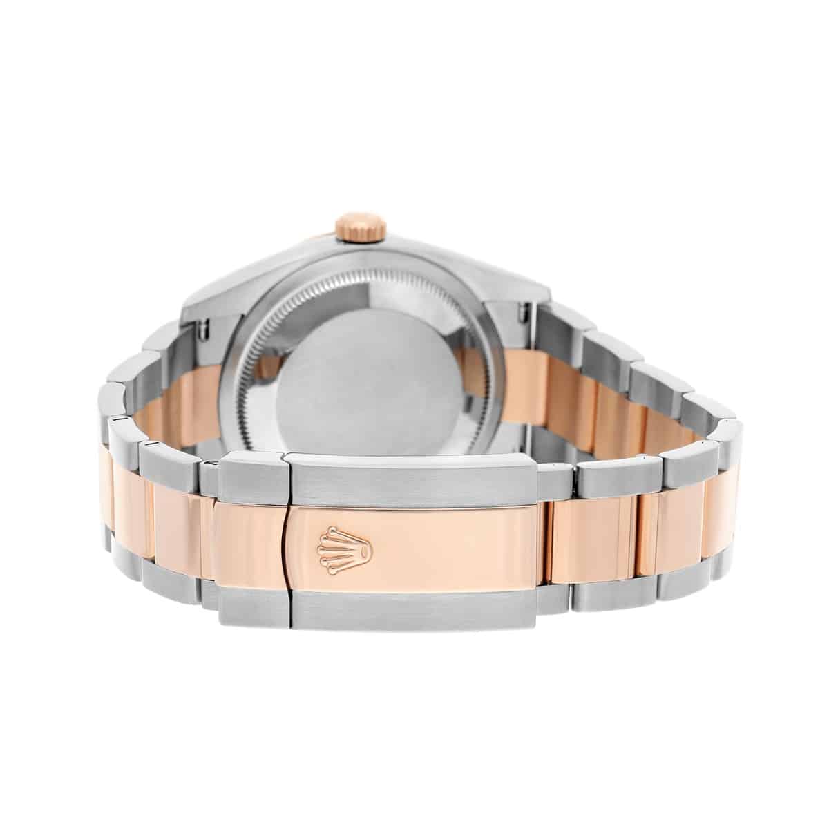 Rolex Datejust 126201 36mm Rose Gold/Steel Dark Rhodium Index Dial, Domed Bezel Oyster - 2024