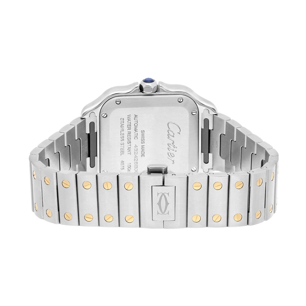 Cartier Santos W2SA0016 Two Tone Yellow Gold Automatic Watch 35mm Mid-Size