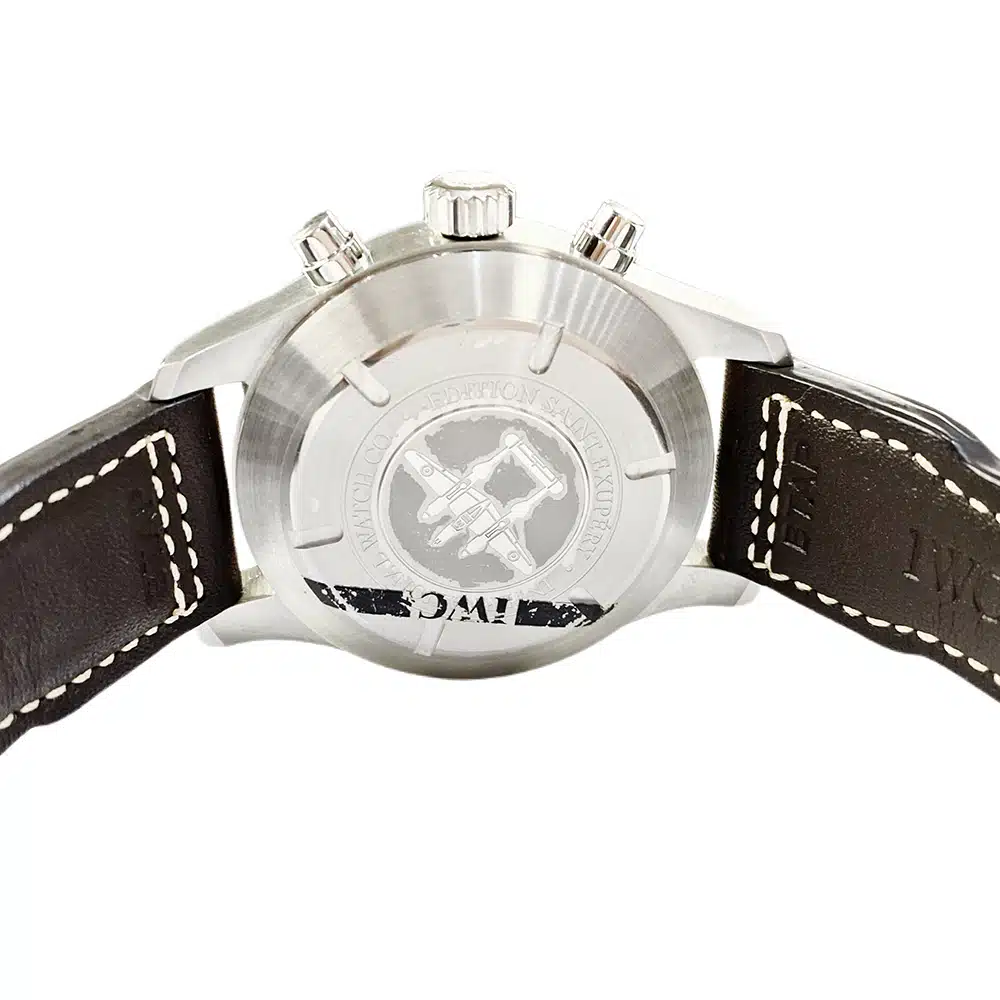 IWC Pilot Spitfire Chronograph IW387806 Stainless Steel with Brown Leather Watch 2014 – image 7