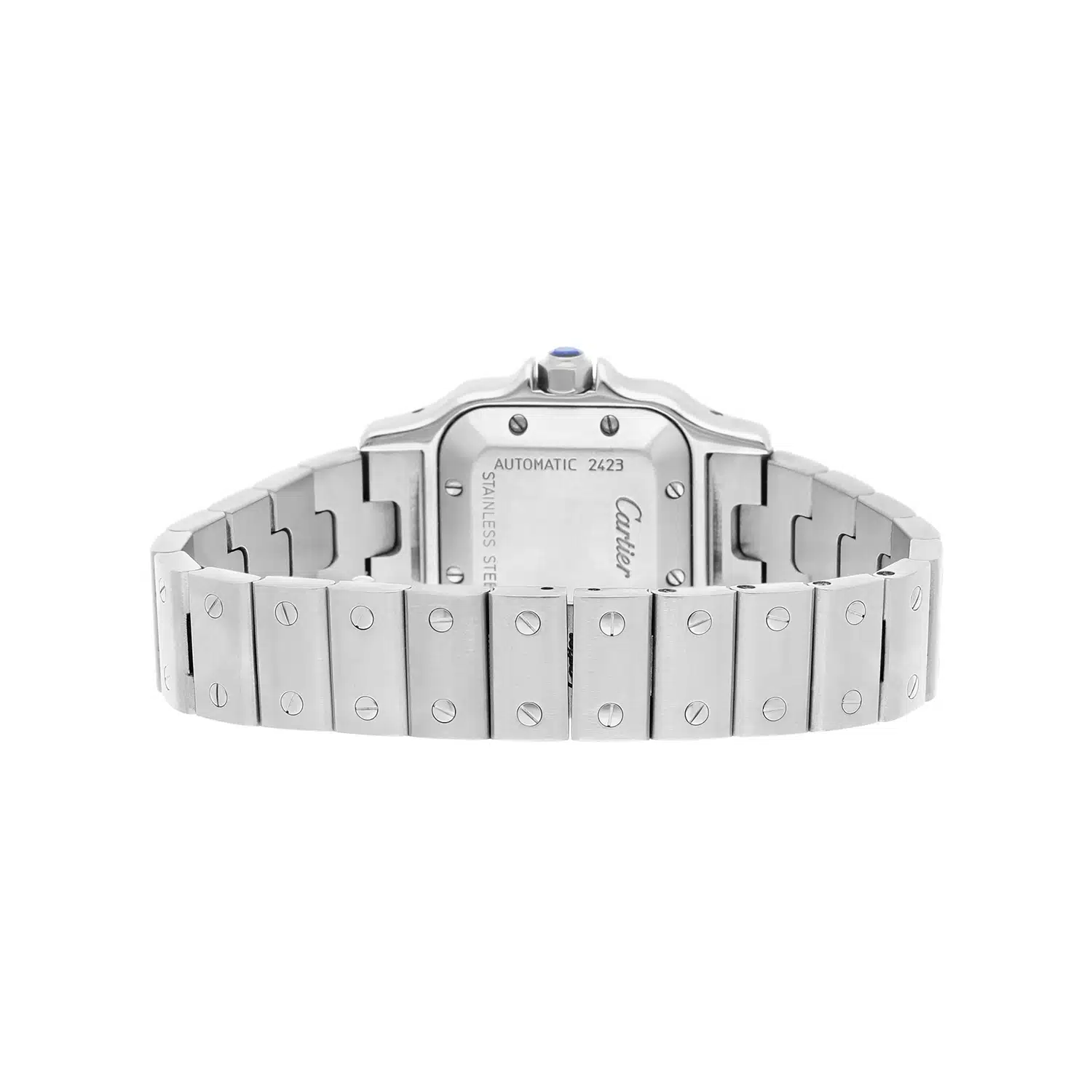 Cartier Santos Galbée Silver Dial Small Steel Ladies Watch W20054D6/2423 – image 7