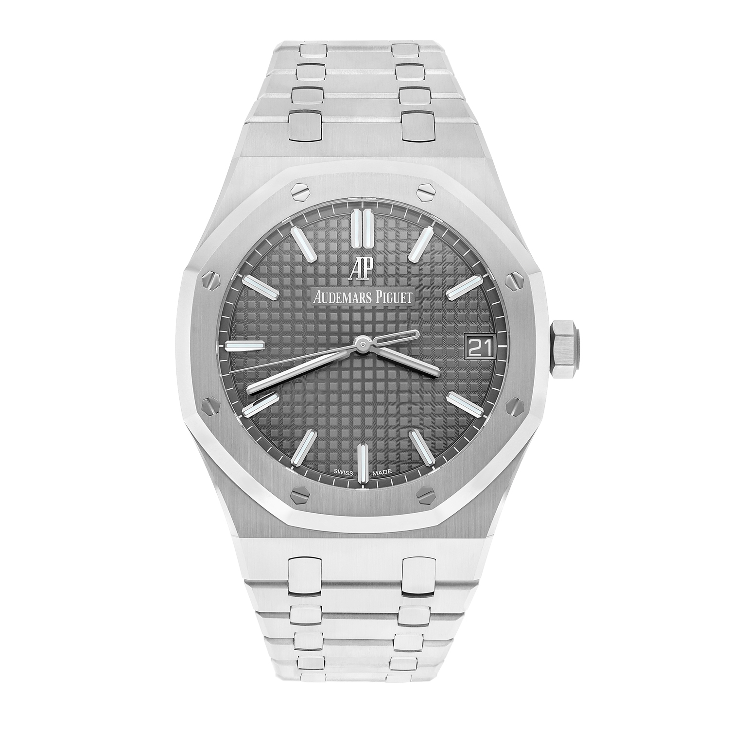 images AP Royal Oak Automatic Grey Dial Stainless Steel Men's Watch