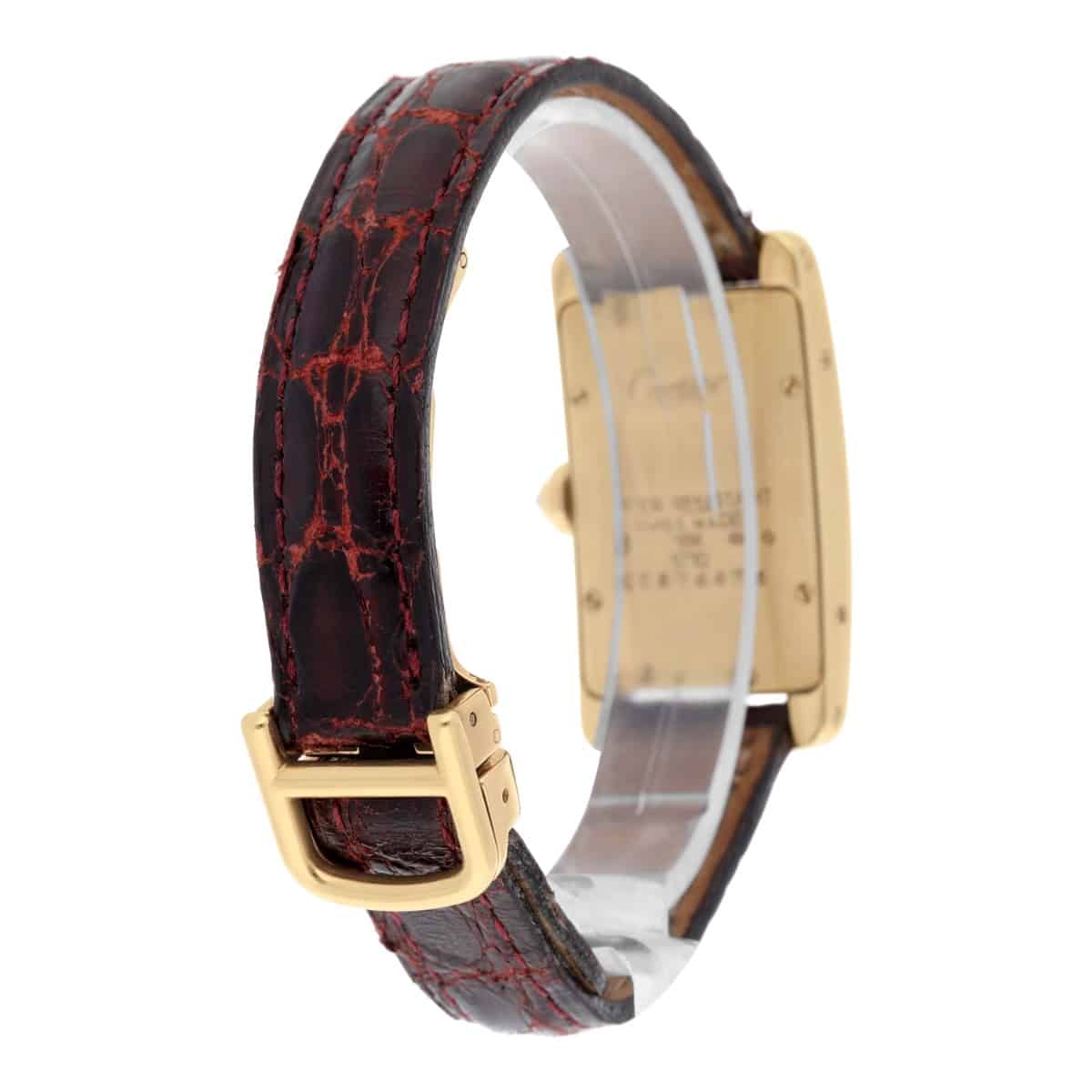 Cartier Tank Americaine WB701251 Yellow Gold Diamond Ladies Watch