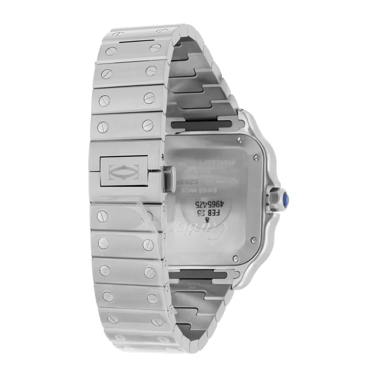 Cartier Santos De Cartier Stainless Stainless Green Dial WSSA0061 Midsize Unworn – image 6