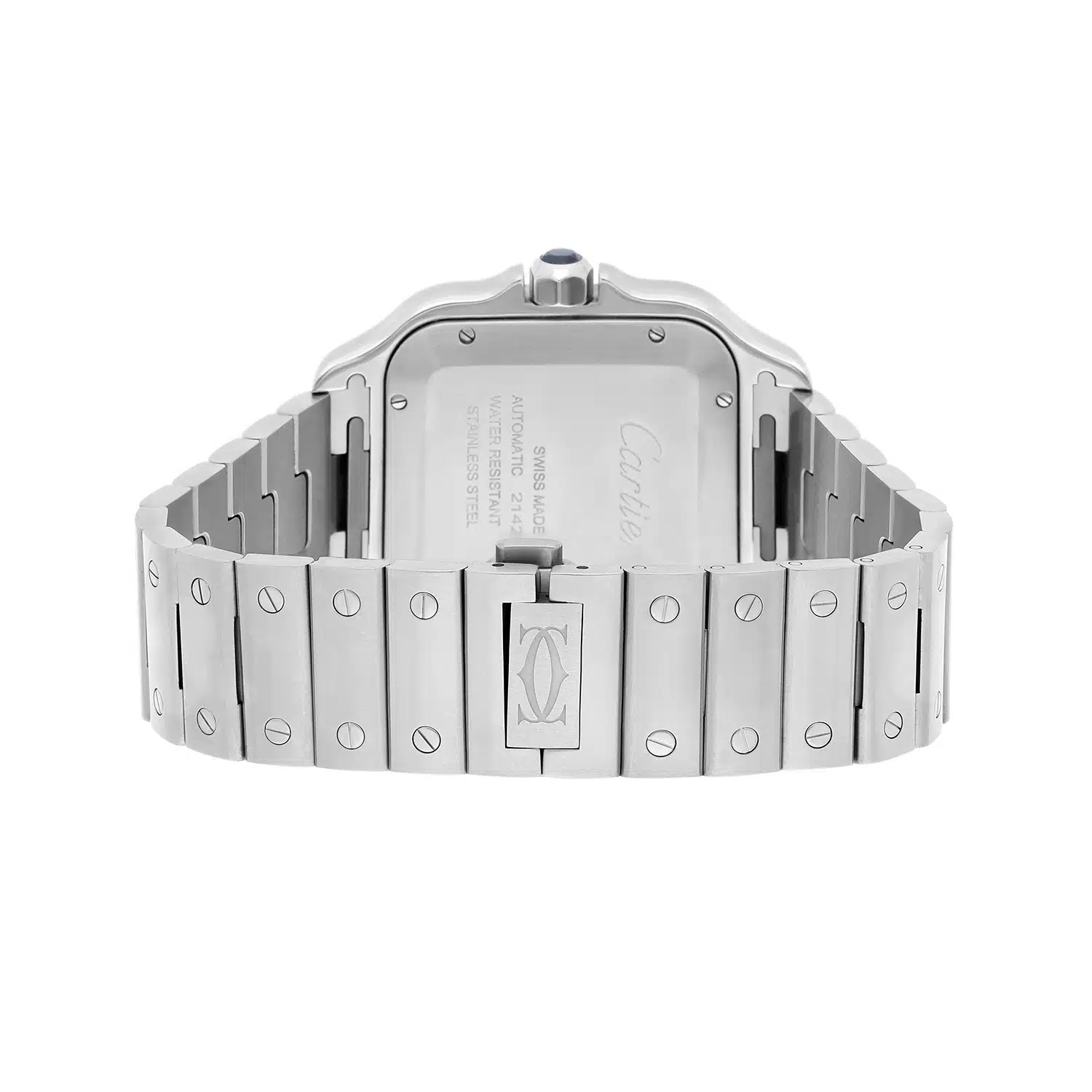 Cartier Santos de Cartier Automatic Steel Grey Dial Mens Bracelet Watch WSSA0037 – image 7