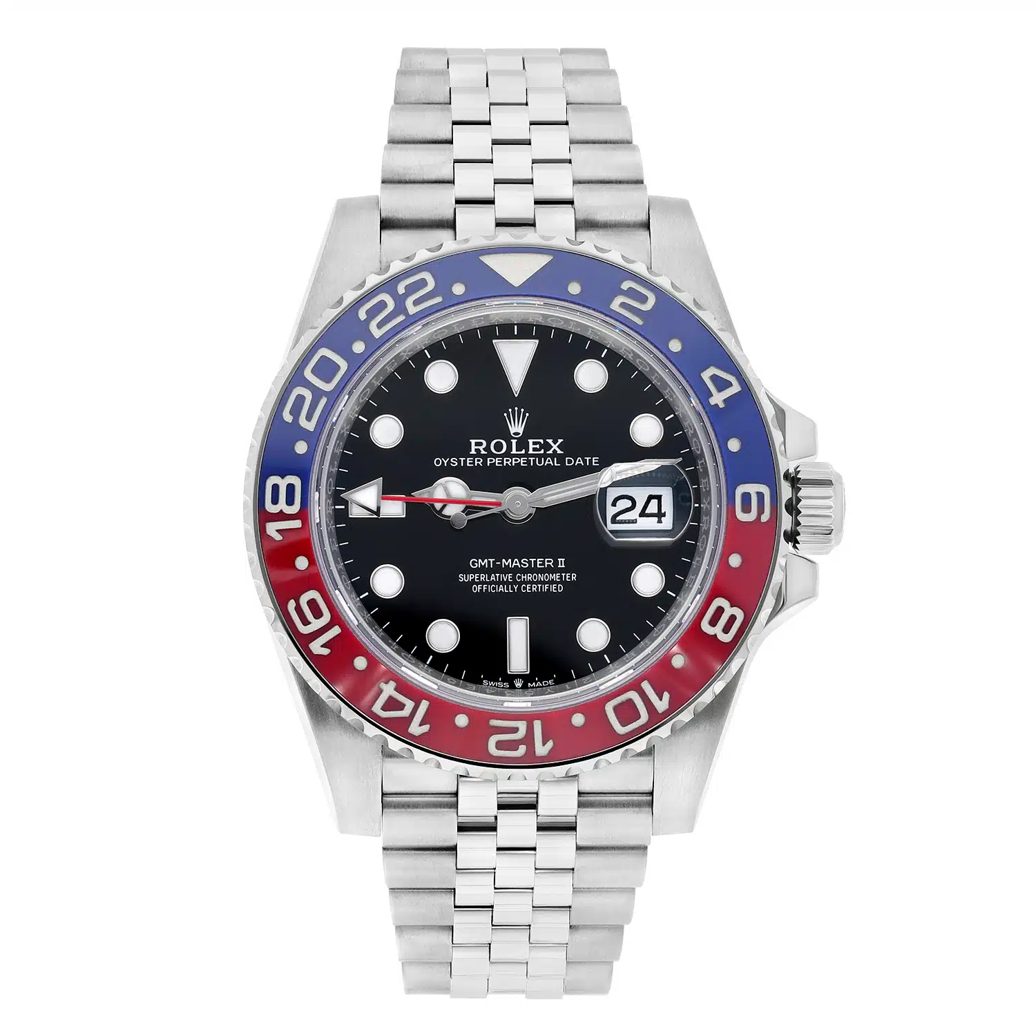 Rolex GMT-Master II Steel & Ceramic "Pepsi" Jubilee Watch 126710BLRO Complete – image 2