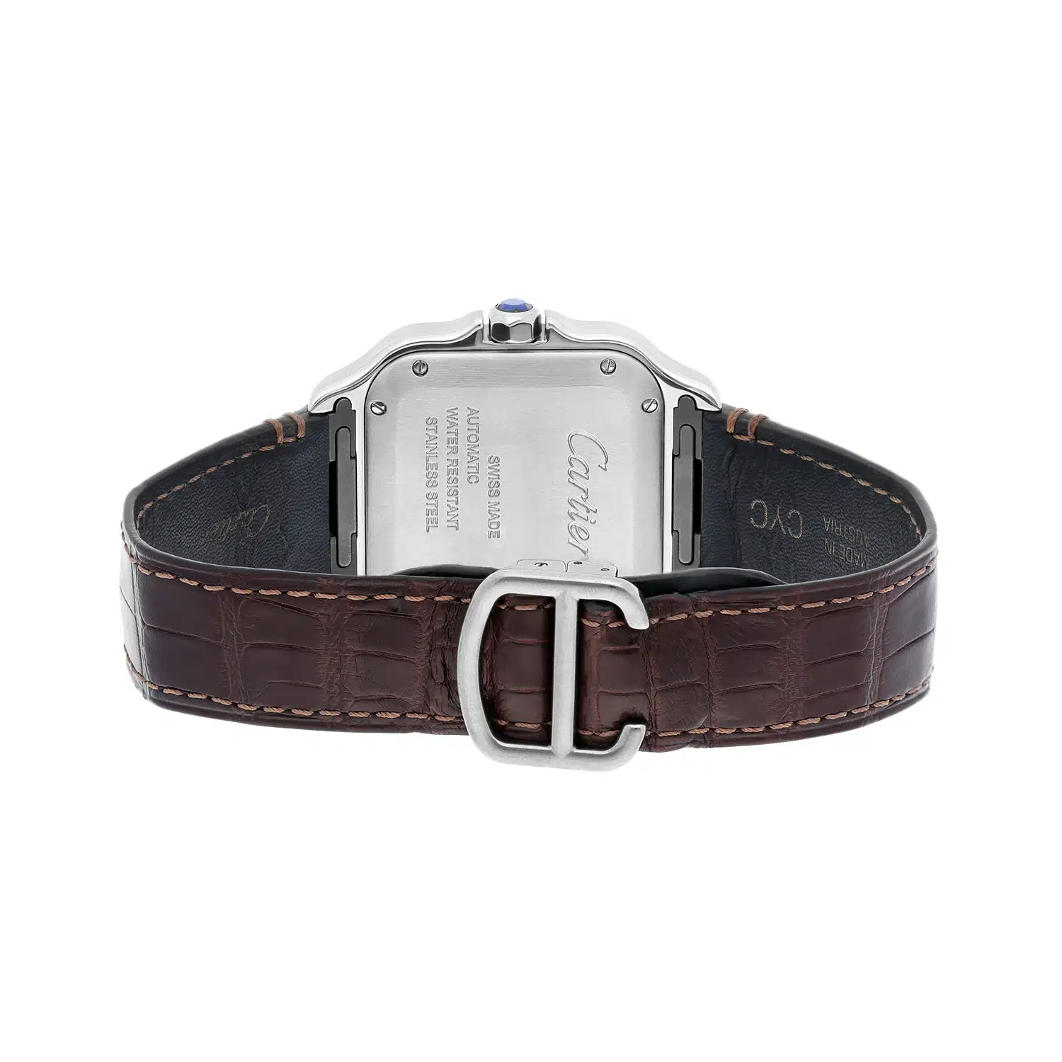 Cartier Santos WSSA0029 35 MM Silver-tone Dial Pre-owned