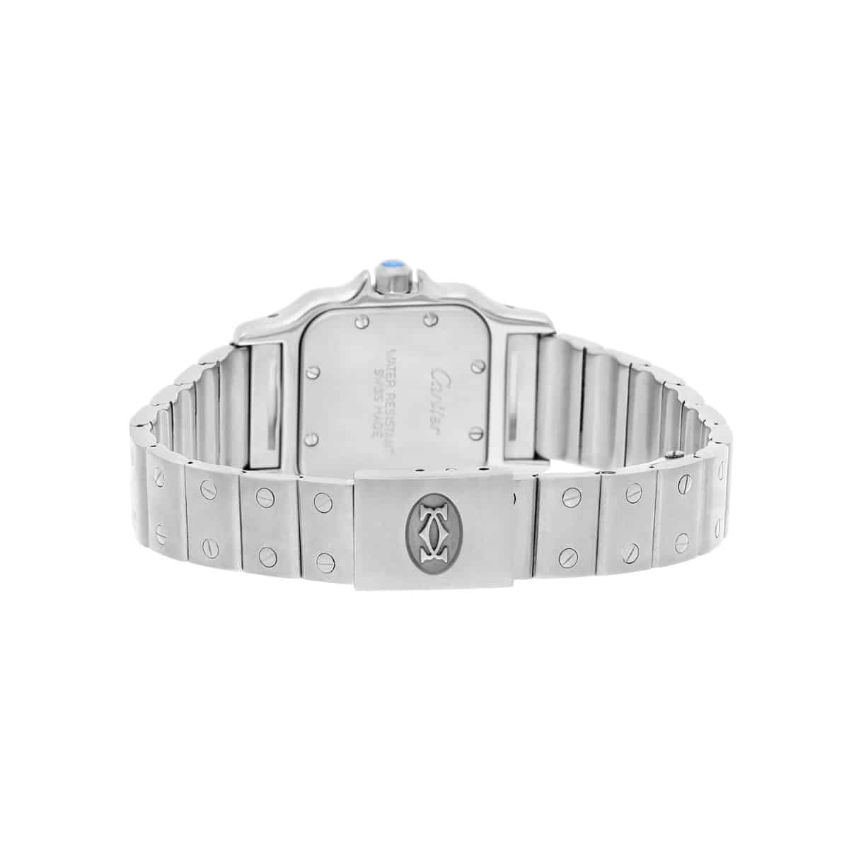 Cartier Santos Galbee W20056D6/1565 24mm Stainless Steel with Silver Dial Ladies Watch