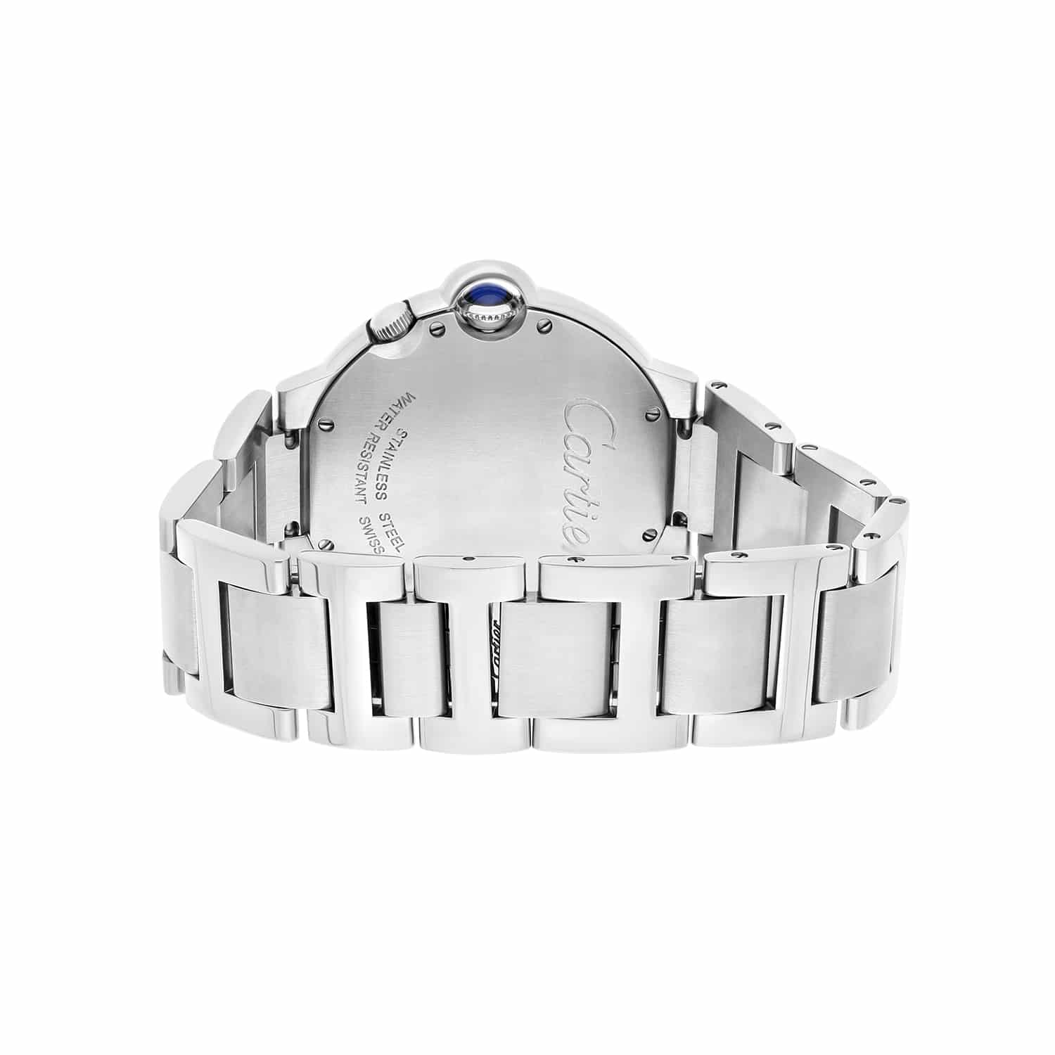 Cartier Ballon Bleu Stainless Steel Two Timezone Quartz Watch 38MM W6920011