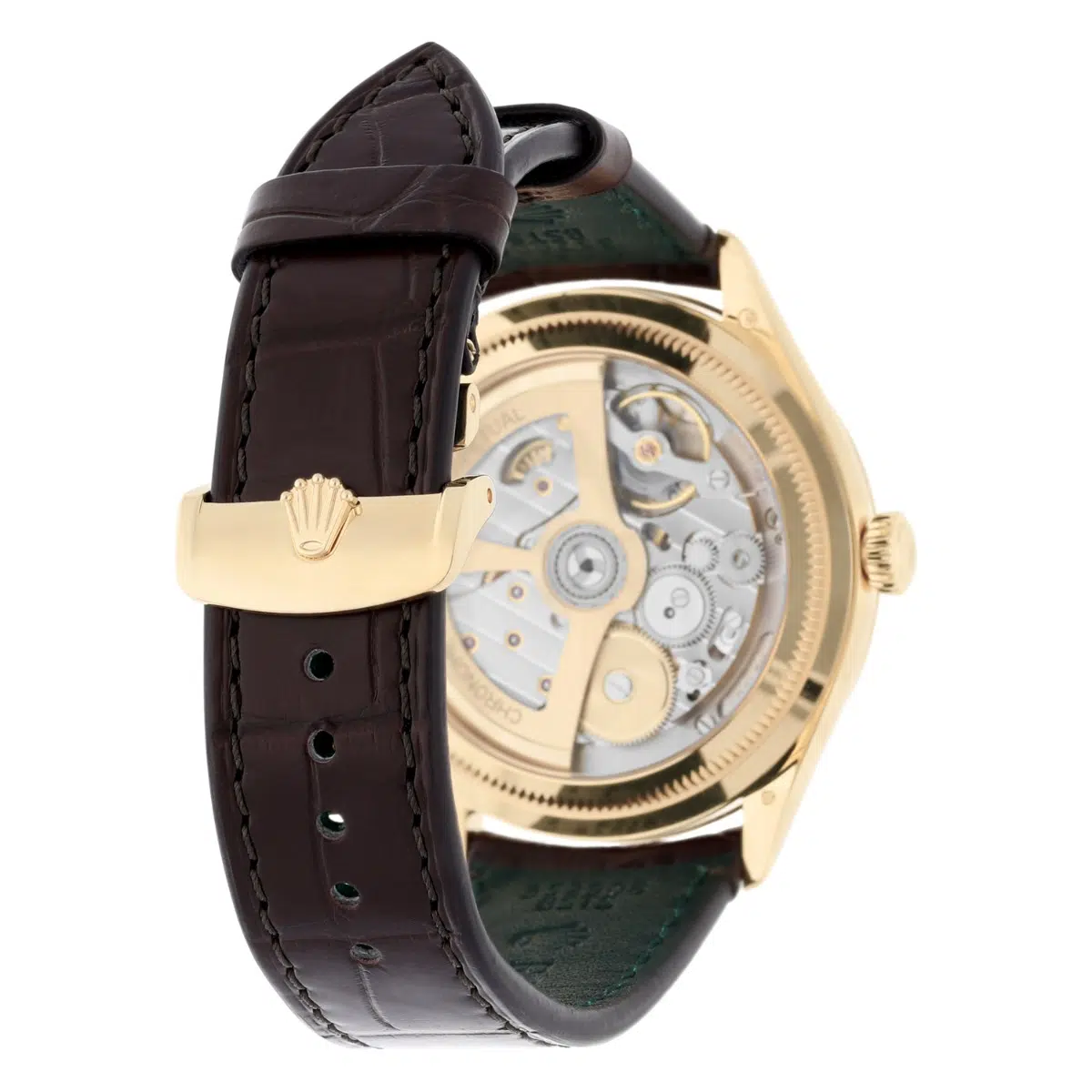 Rolex 1908 White Dial 18K Yellow Gold Watch Leather Strap 52508 Box/ Papers 2024 – image 7