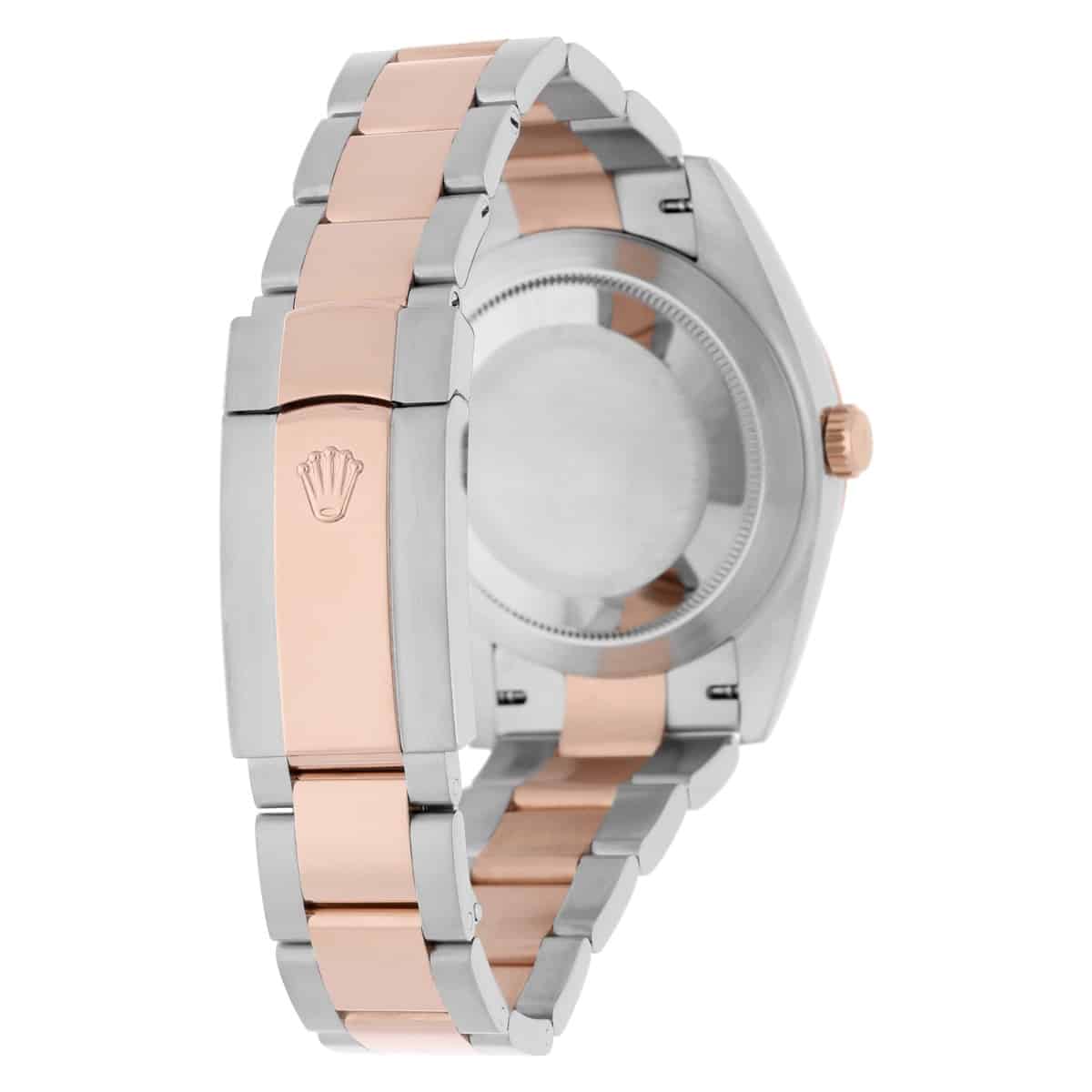 Rolex Datejust 41mm Steel/Everose Gold Mens Watch 126301-0009 Sundust Index Oyster