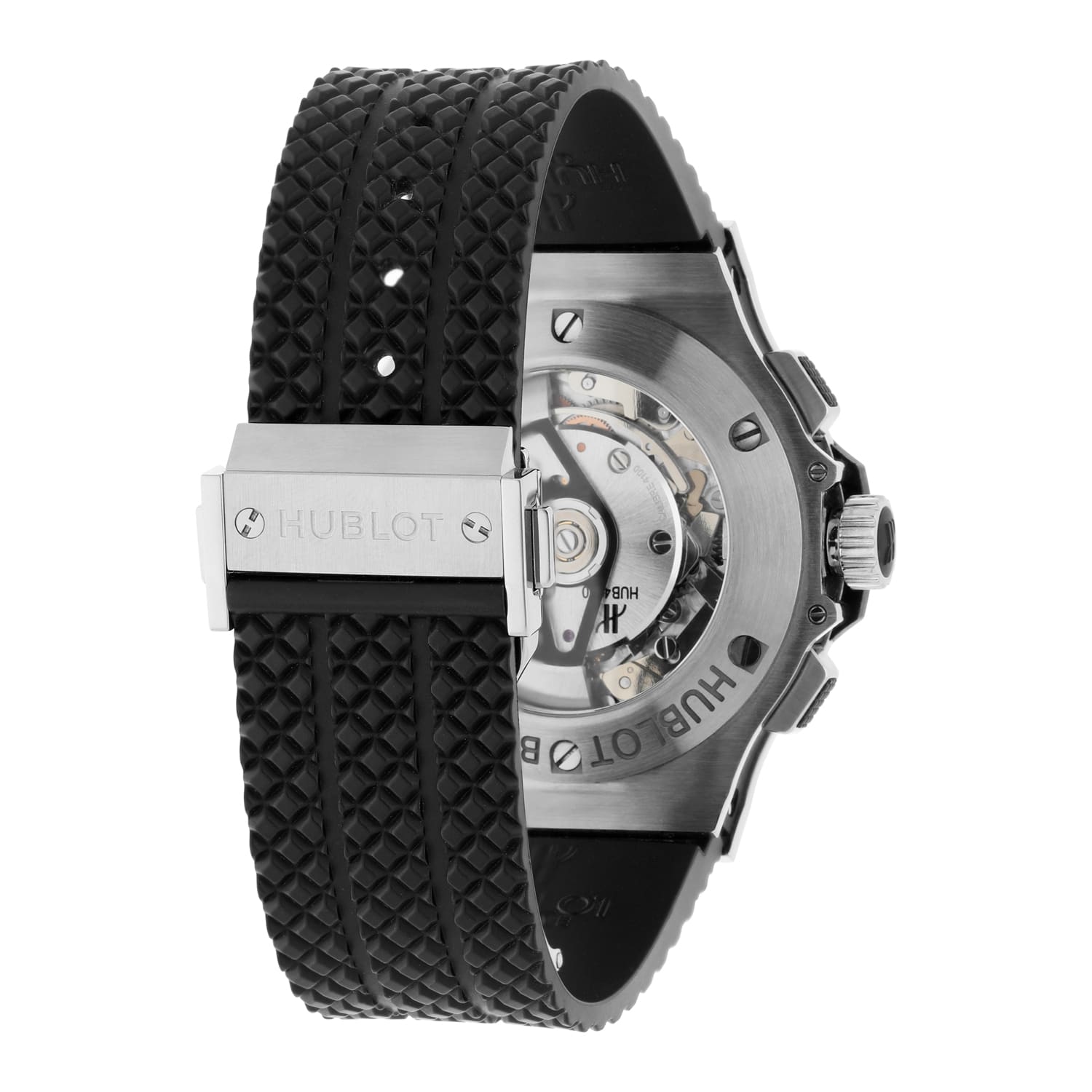 Hublot Big Bang 44 mm BLACK DIAL CERAMIC BEZEL RUBBER BAND 301.SB.131.RX UNWORN
