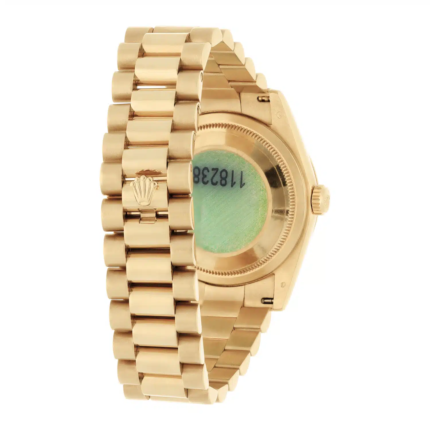 Rolex 18K Yellow Gold 36mm Day-Date President 118238-0103 Engraved Mint Condition – image 6