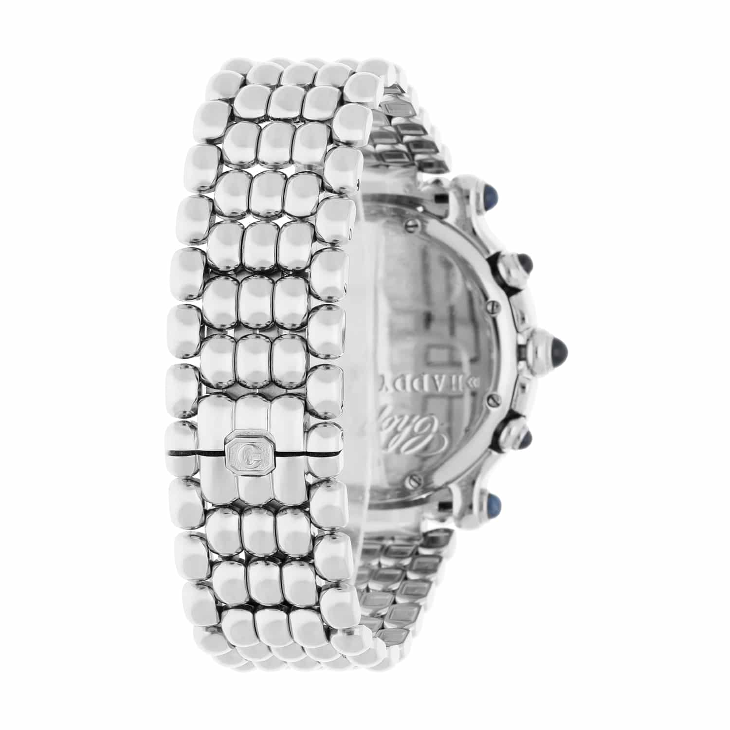 Chopard Happy Sport Chronograph Steel Ladies Watch with Diamonds 38mm 28/8267-23