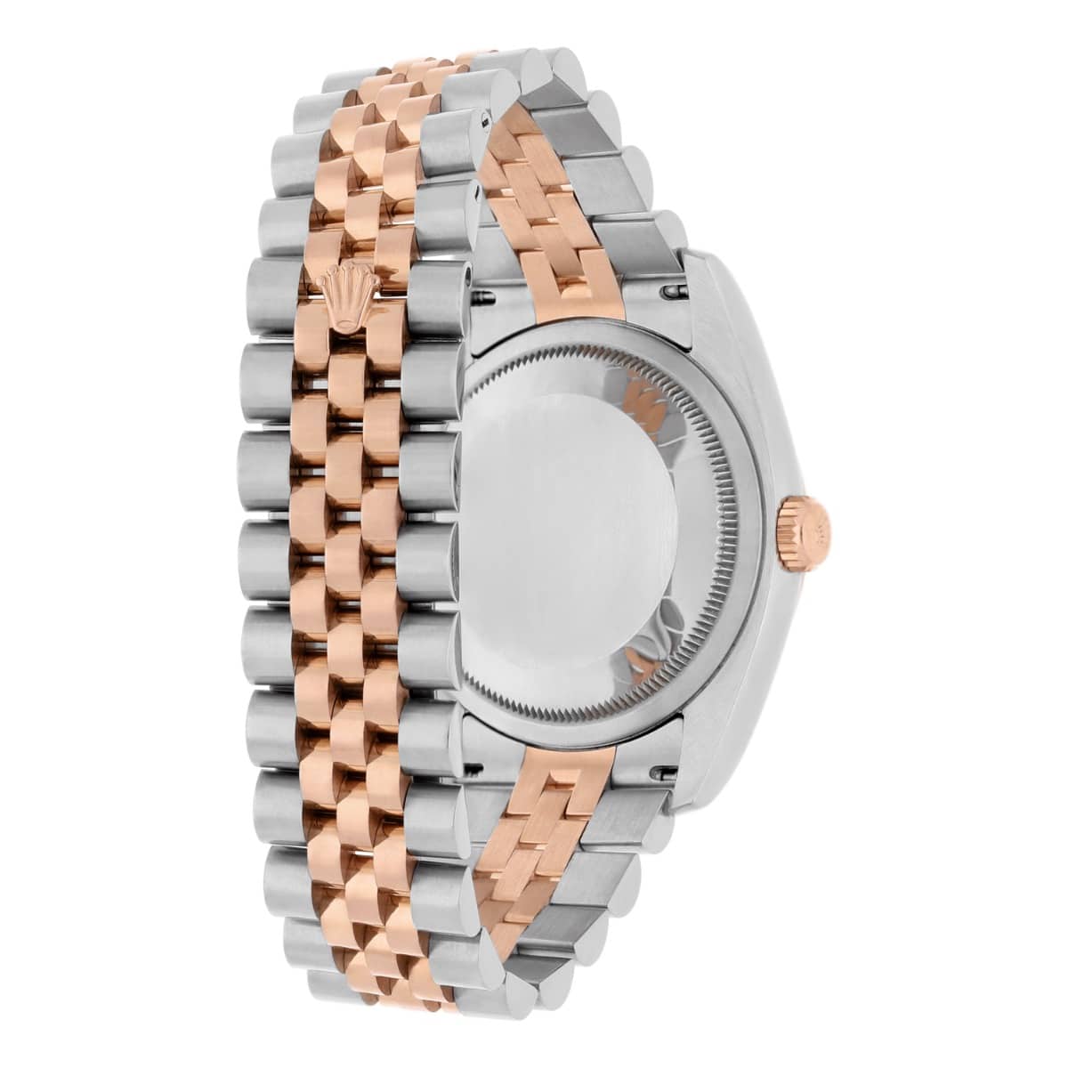 Rolex Datejust 36mm 116231 Black Diamond Dial Rose Gold & Stainless Steel Watch