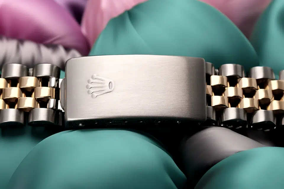 Rolex Datejust 68273 31 Cream Dial Two Tone Diamond & Emerald Wrist Watch – image 7