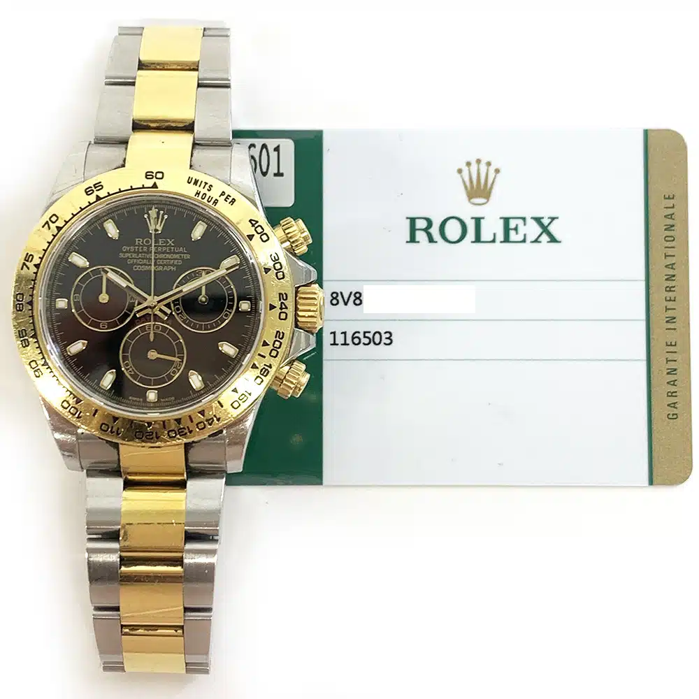 Rolex Daytona 116503 40mm Stainless Steel and Yellow Gold with Black Dial Watch 2016 – image 2