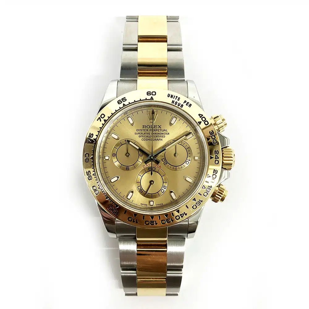 Rolex 116503 40mm Daytona Stainless Steel and Yellow Gold with Champagne Dial Watch 2016