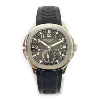 Patek Philippe Aquanaut Travel Time 5164A-001 stainless steel watch, black dial