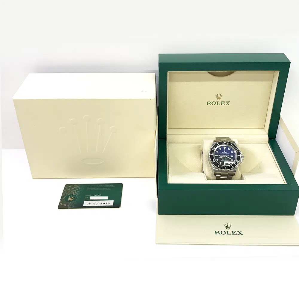 Rolex Sea-Dweller Deepsea 44mm Oyster 126660 Stainless Steel Watch Blue Dial – image 8