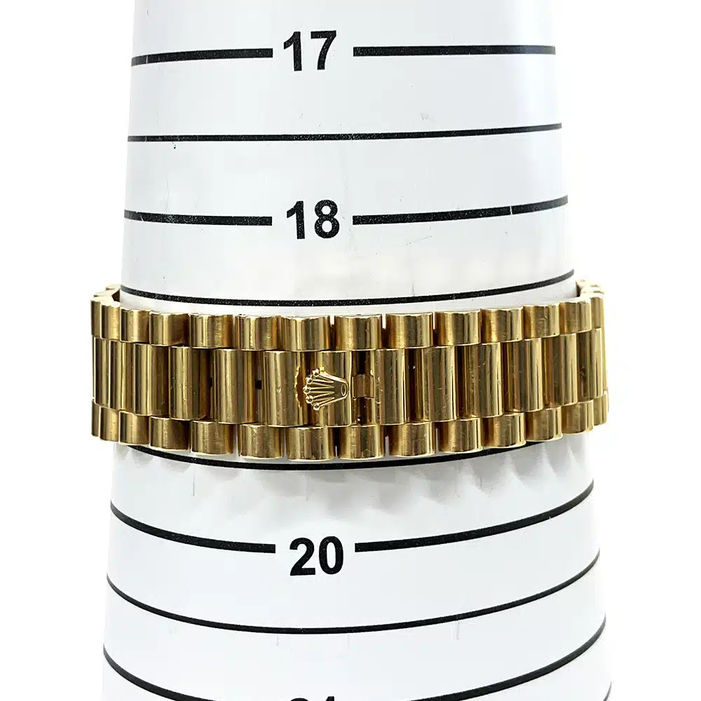 Rolex Day-Date II 218398BR 41mm Yellow Gold with Champagne Diamond Dial Watch – image 6