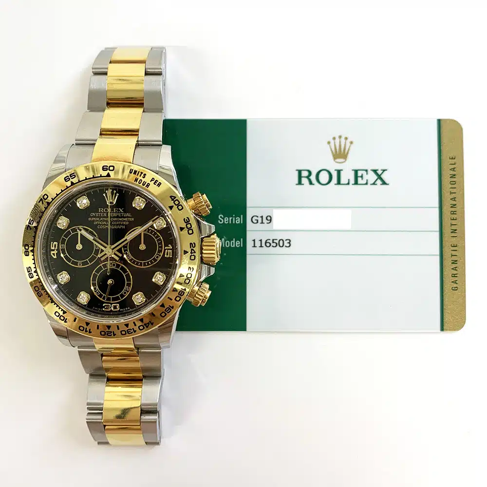 Rolex Daytona 40mm Stainless Steel and Yellow Gold 116503 with Black Dial Watch 2019 – image 2