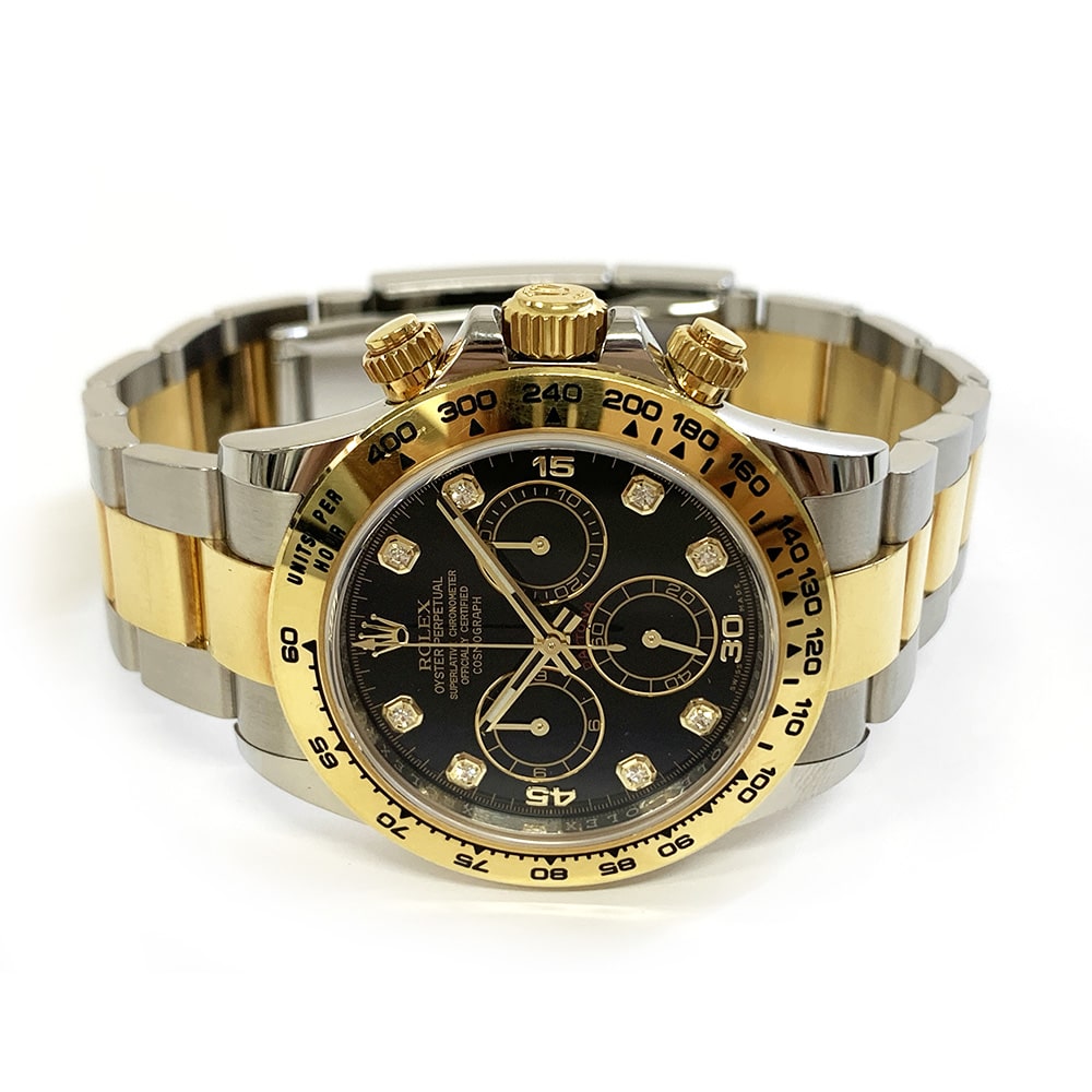 Rolex Daytona 40mm Stainless Steel and Yellow Gold 116503 with Black Dial Watch 2019
