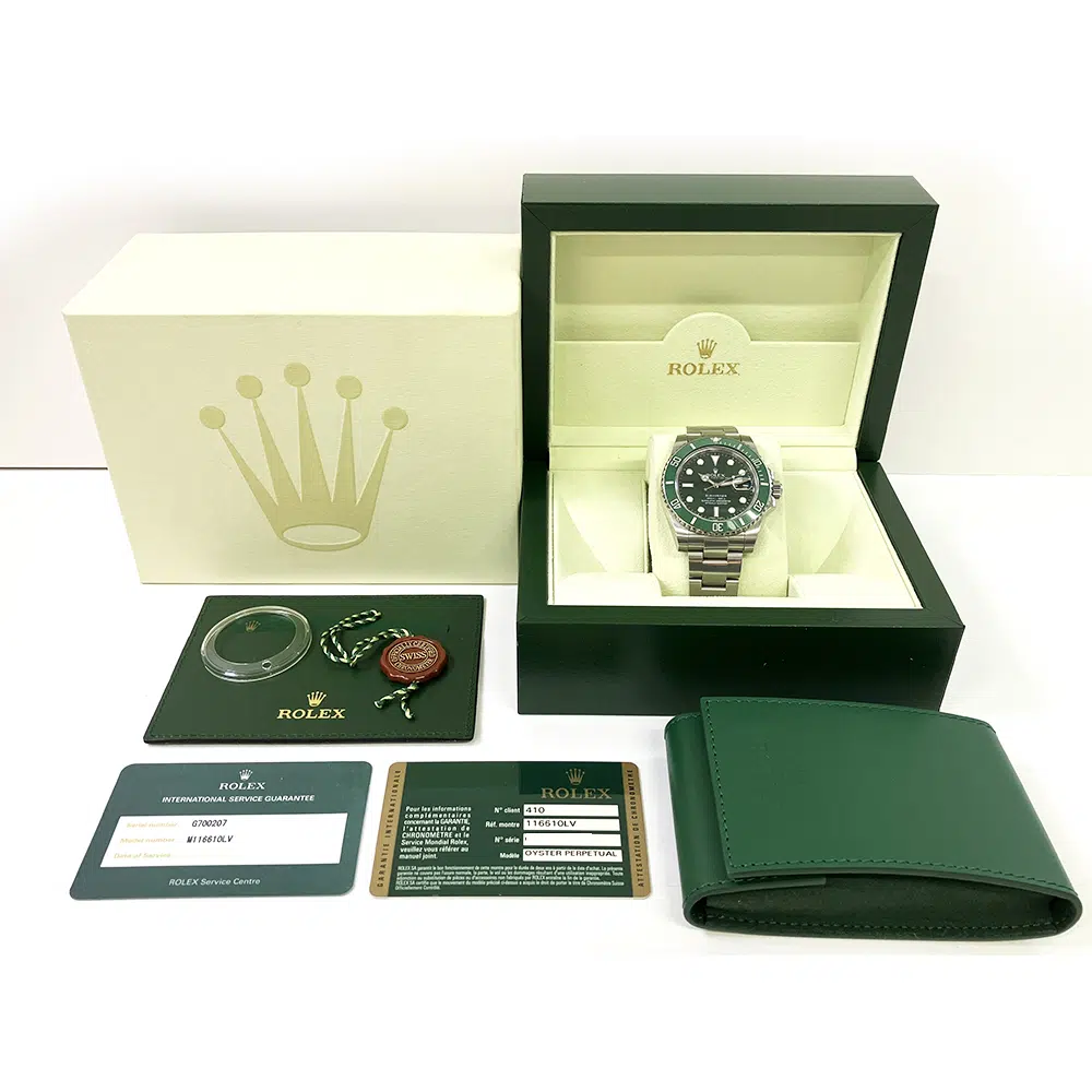 Rolex Submariner Date 116610LV Stainless Steel 40mm with HULK Green Dial Watch – image 7