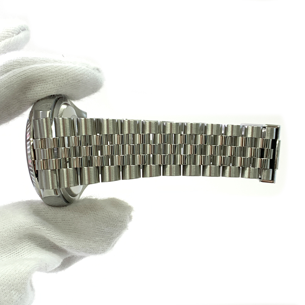 Rolex Datejust 126234-0045 Wimbledon Roman Dial Stainless Steel Jubilee Fluted Bezel