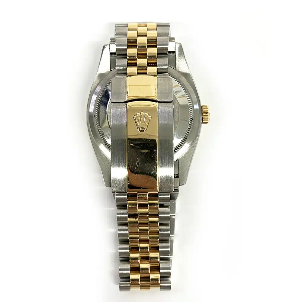 Rolex Datejust 36 Certified 126233 Jubilee Stainless Steel/Yellow Gold with Silver VI & IX Diamond Dial Watch – image 3