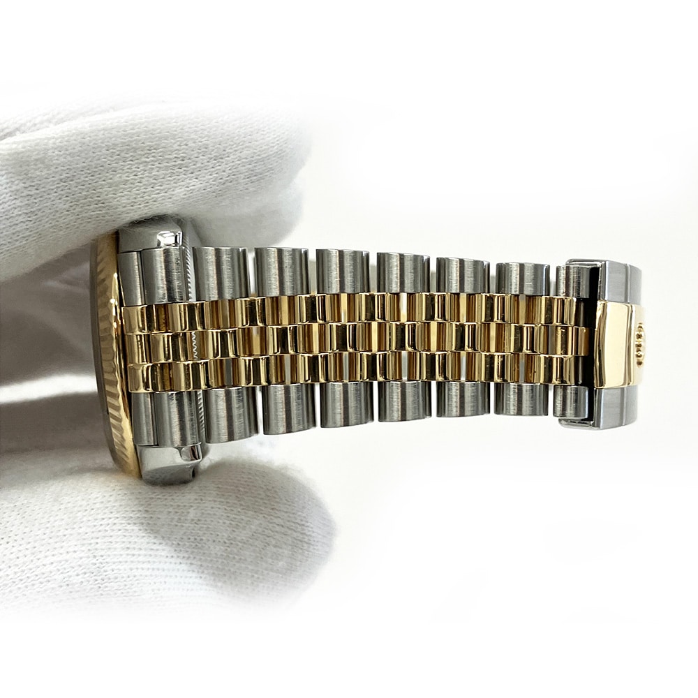 Rolex Datejust 36 Certified 126233 Jubilee Stainless Steel/Yellow Gold with Silver VI & IX Diamond Dial Watch