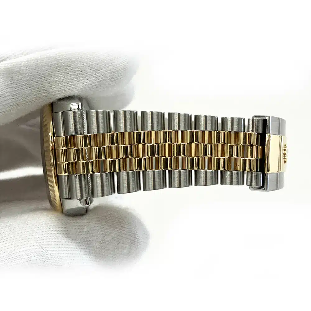 Rolex Datejust 36 Certified 126233 Jubilee Stainless Steel/Yellow Gold with Silver VI & IX Diamond Dial Watch – image 5