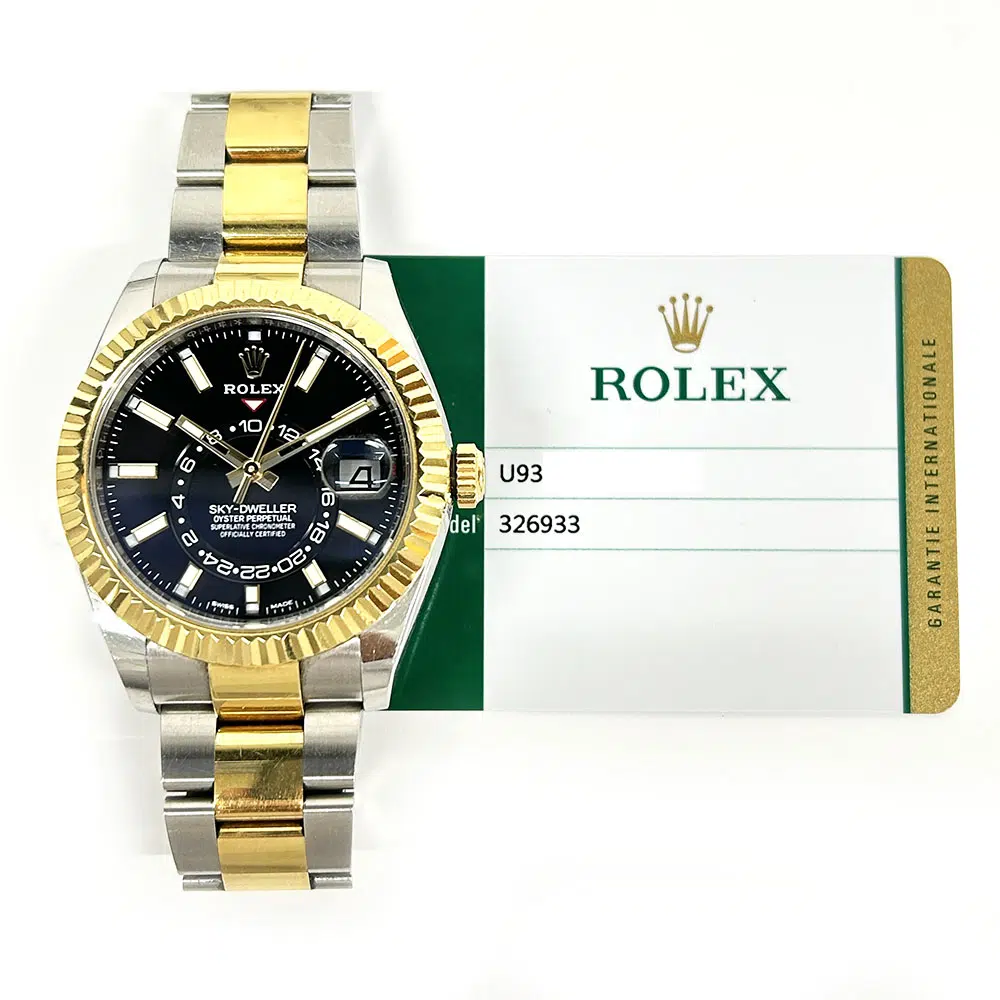 Rolex Sky-Dweller 42mm Oyster 326933 Stainless Steel/Yellow Gold with Black Dial Men's Watch 2019 – image 2